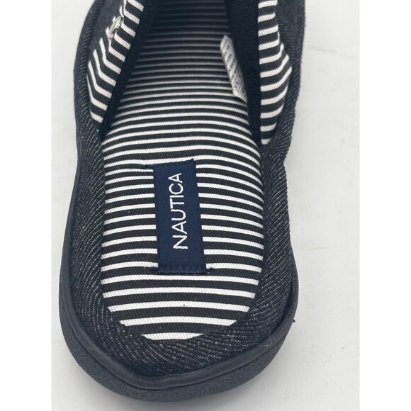 Nautica Women's  Stripe Canvas Slide Slippers Size M (7-8) - Picture 6 of 9